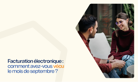 Deux personnes en discussion. Facturation &eacute;lectronique : comment avez-vous v&eacute;cu le mois de septembre ?